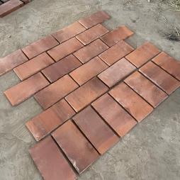 Gạch 30x15 cam đất - đỏ đào gốm kiến trúc Hải Long Bát Tràng