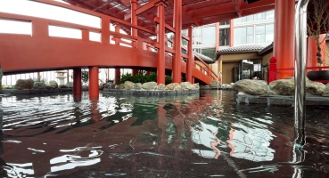 kiến trúc phong cách Nhật - suối nước nóng Onsen Ecopark