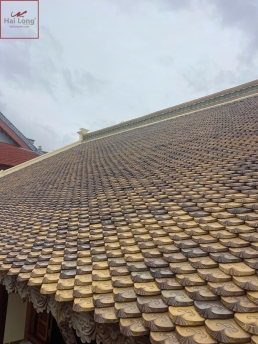 Ngói mũi hài cổ men Hoàng Thổ màu tự nhiên 01