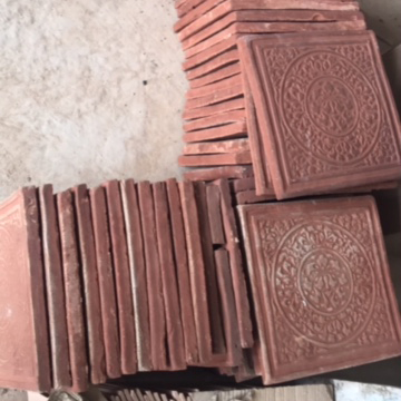 gạch cổ lát nền in hoa văn