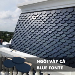 Ngói vảy cá Blùeonte lợp biệt thự Tân Cổ Điển