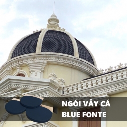Ngói biệt thự tân cổ điển - Ngói vảy cá Blue Fonte