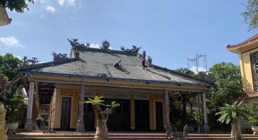 Ngói âm dương Hải Long với kiến trúc chùa Long Khánh Bình Định