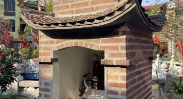 Nền gạch cổ tại Chùa Kim Trúc - Bát Tràng hinh 13