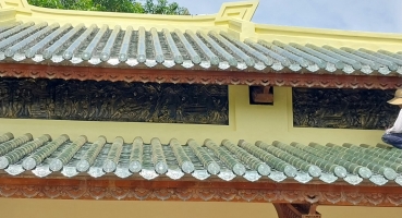 Kiến trúc sử dụng ngói âm dương men xanh đồng cổ hinh 2