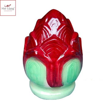 Bông sen sứ men màu 01