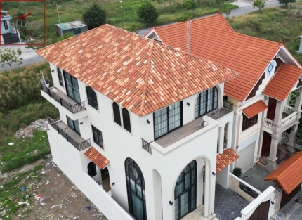 ngói địa trung hải lợp biệt thự nhà phố