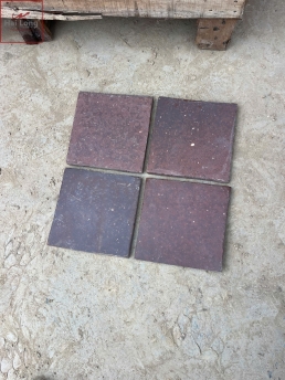 Gạch mộc 20x20 nâu trầm lát sân & hiên 01