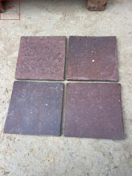 Gạch mộc 20x20 nâu trầm lát sân & hiên 01