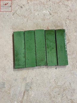 Gạch thẻ men xanh 01