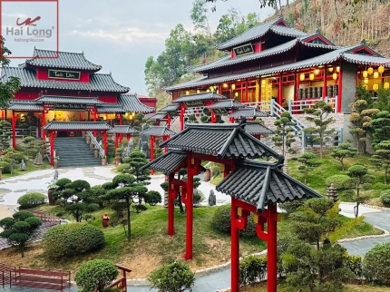 Ngói Âm Dương men ánh thép kiến trúc Chùa Cây Thị 01