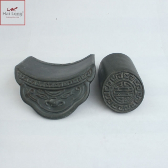 ngói âm dương màu ghi ánh thép