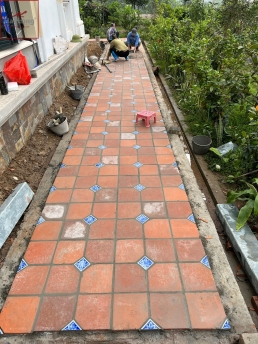 gạch gốm lát sân vườn Bát Tràng gạch gốm lát sân vườn Bát Tràng
