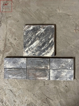 Gạch gốm mộc Đen Vân Mây Huyền Bí 200x200 & 300x300 (mm) 01