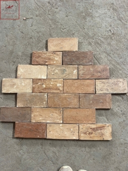 gạch mộc sống chậm gạch gốm mộc nhiều màu lát sân vườn