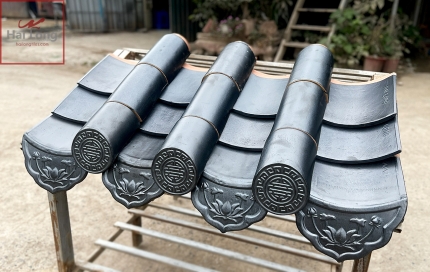 ngói âm dương men ánh thép kiểu Nhật
