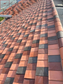 Mái ngói ManVillas 3 màu Đỏ đào - Nâu đỏ - Nâu đen 01