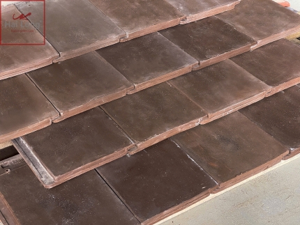 ngói phẳng manvillas gốm mộc nâu đậm - 4