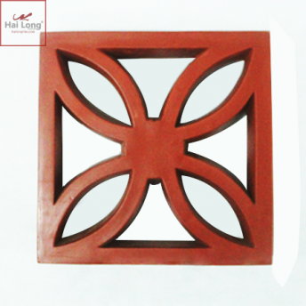 Gạch thông gió đất nung hoa chanh 20x20 cm 01