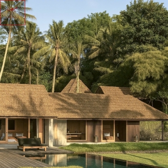 ngói gốm kiểu rơm rạ nhà resort