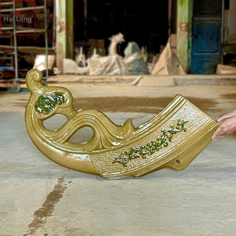 Đao mái gốm sứ men hoàng thổ