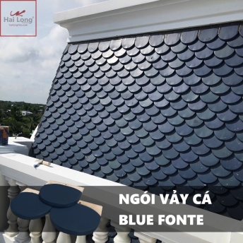 Ngói vảy cá Blùeonte lợp biệt thự Tân Cổ Điển 01
