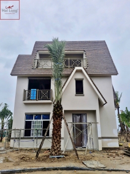 ngói phẳng nâu gỗ đậm