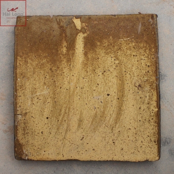 Gạch cổ lát nền men khô vàng gấm