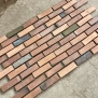 Gạch thẻ 03 tone màu phối màu hỏa biến (vừa màu cháy) 01